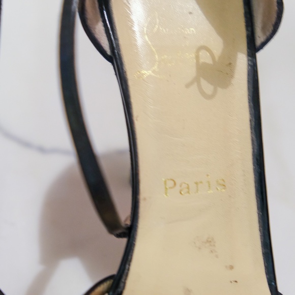 Christian Louboutin Black Leather Heels - Picture 3 of 9